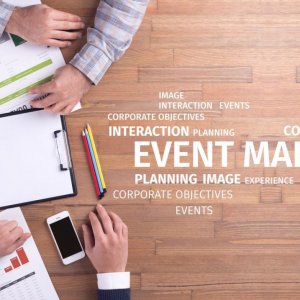 Business Concept: Event Marketing Word Cloud
